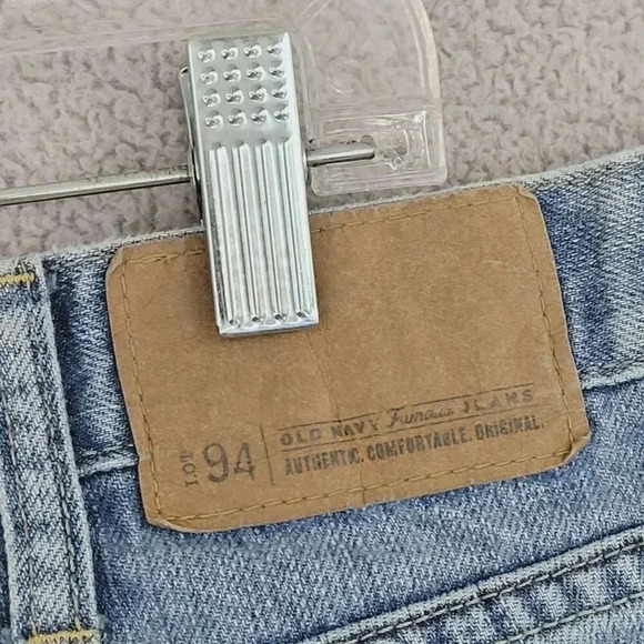 Old Navy Mens 38x30 Low Rise Straight Jeans Light Blue Denim  7PT - Picture 6 of 7